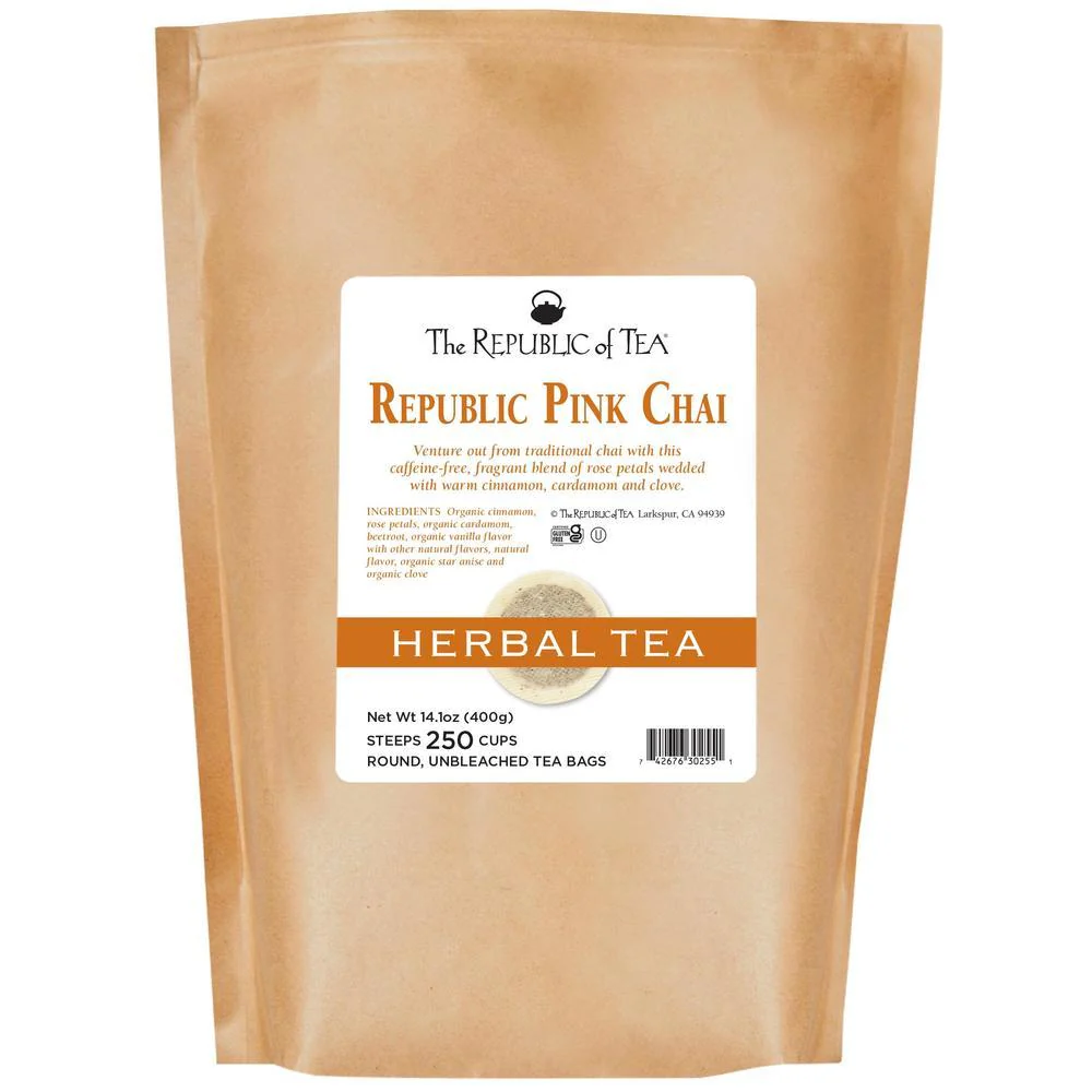 Republic Pink Chai Herbal Tea Bags - Image 8