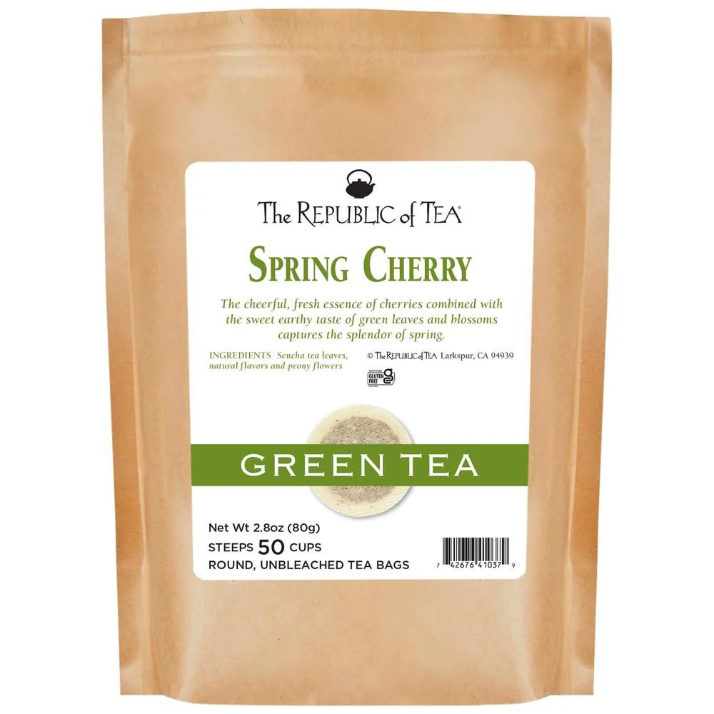 Spring Cherry Green Tea Bags - Image 4