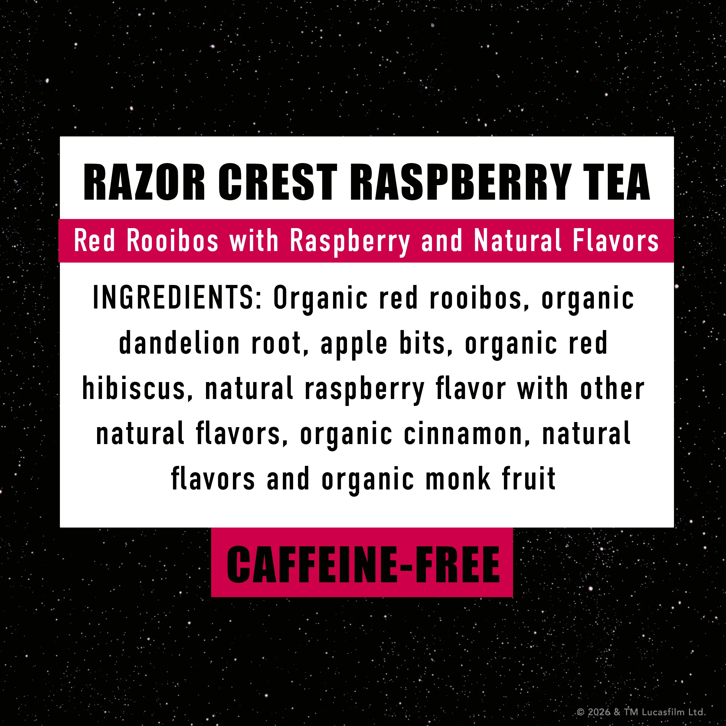 Star Wars: The Mandalorian and Grogu <br>Razor Crest Raspberry Tea - Image 7
