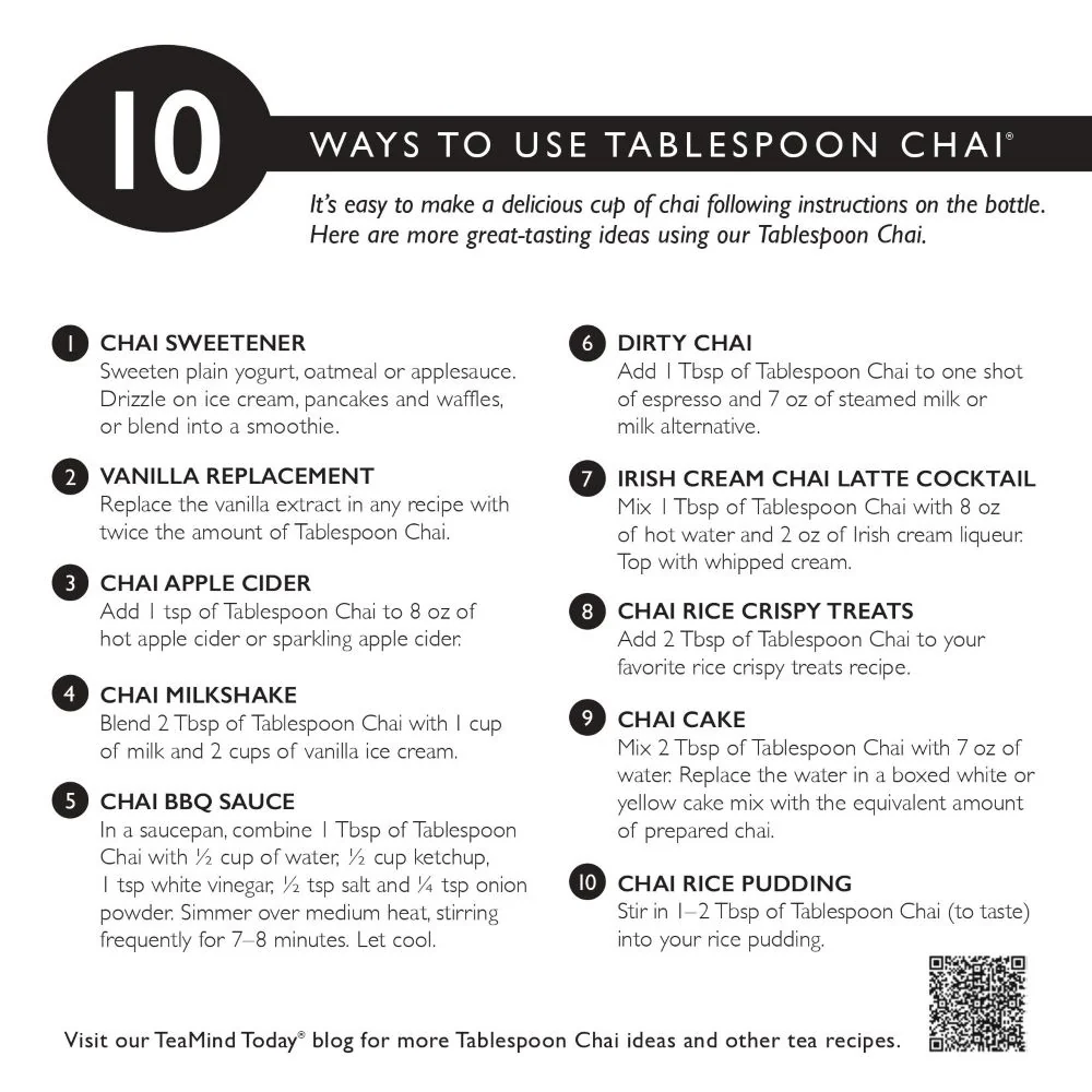 Tablespoon Chai ® Concentrate - Image 5