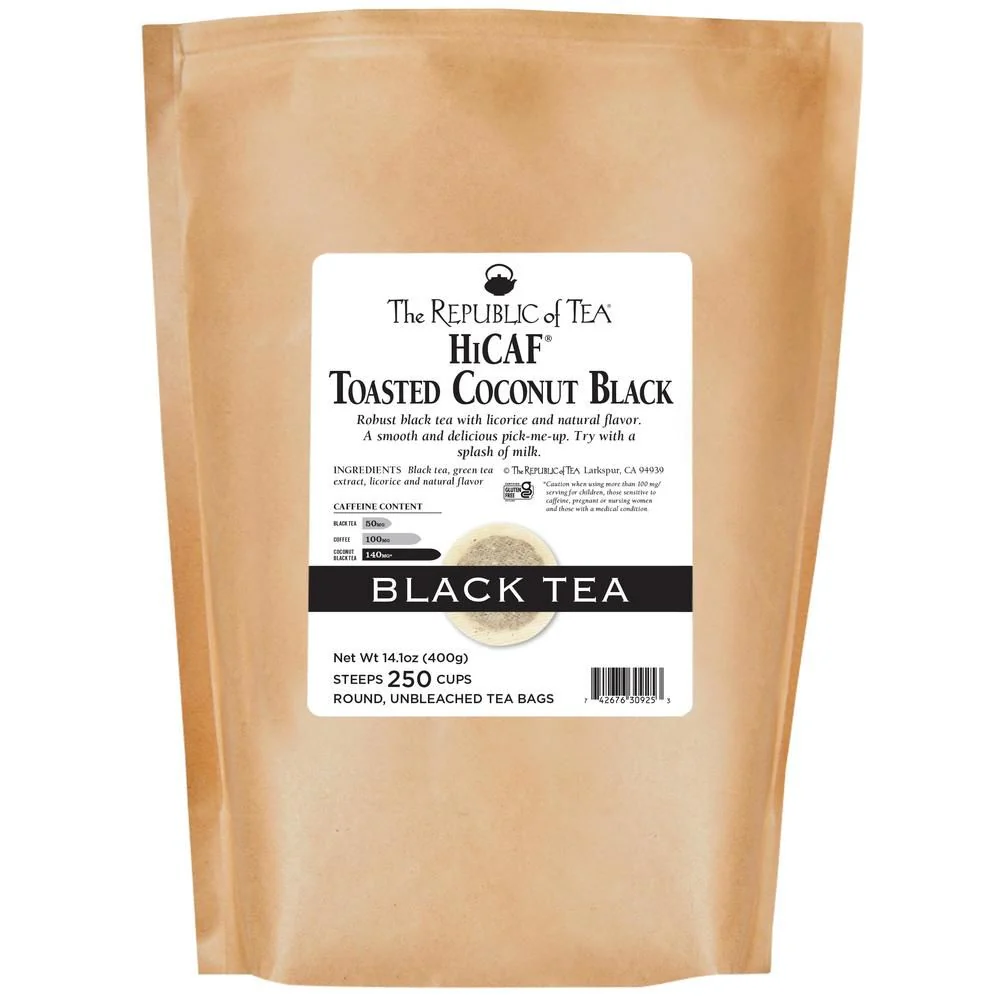 HiCAF® Toasted Coconut Black Tea Bags - Image 10