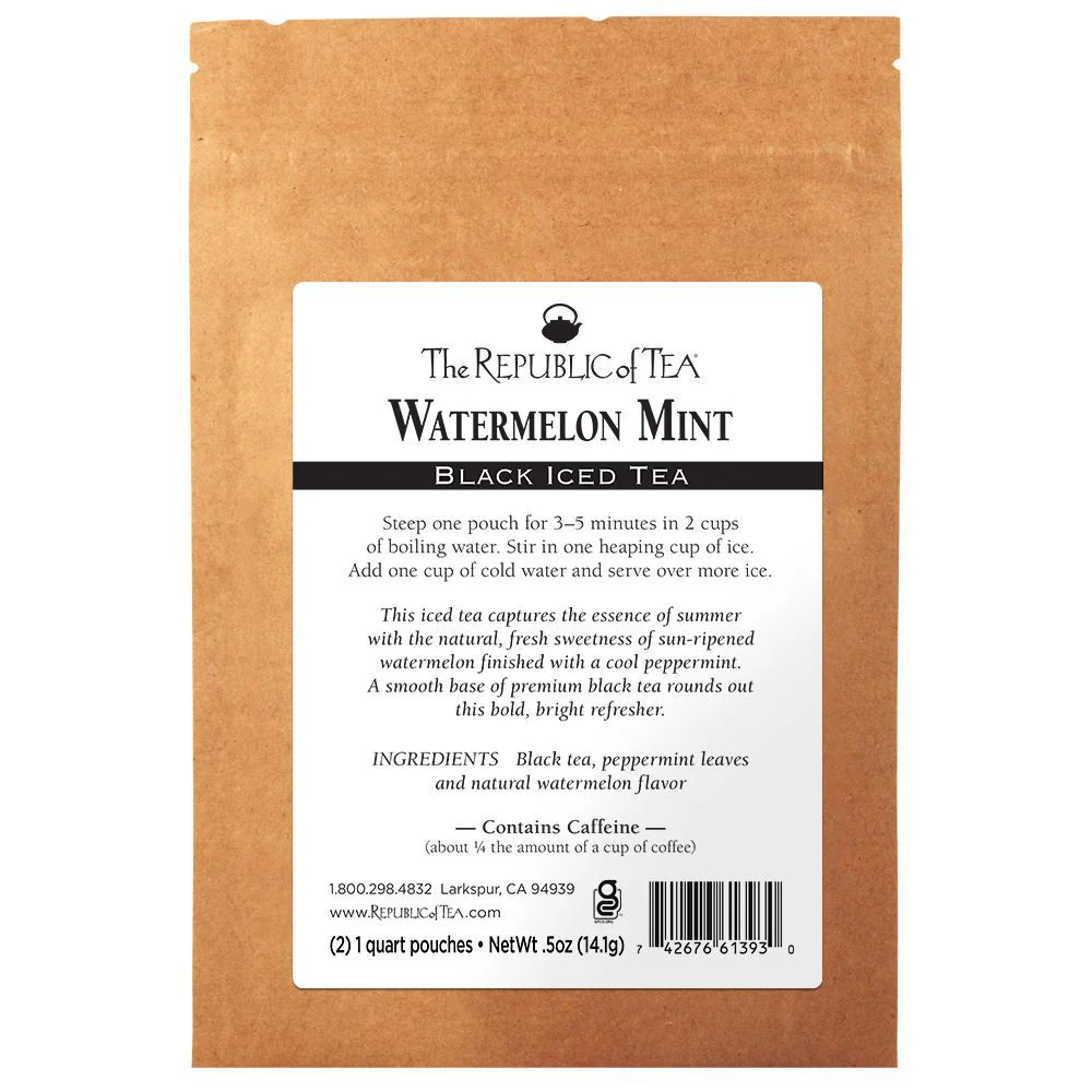 Watermelon Mint Black Large Iced Tea Pouches - Image 7