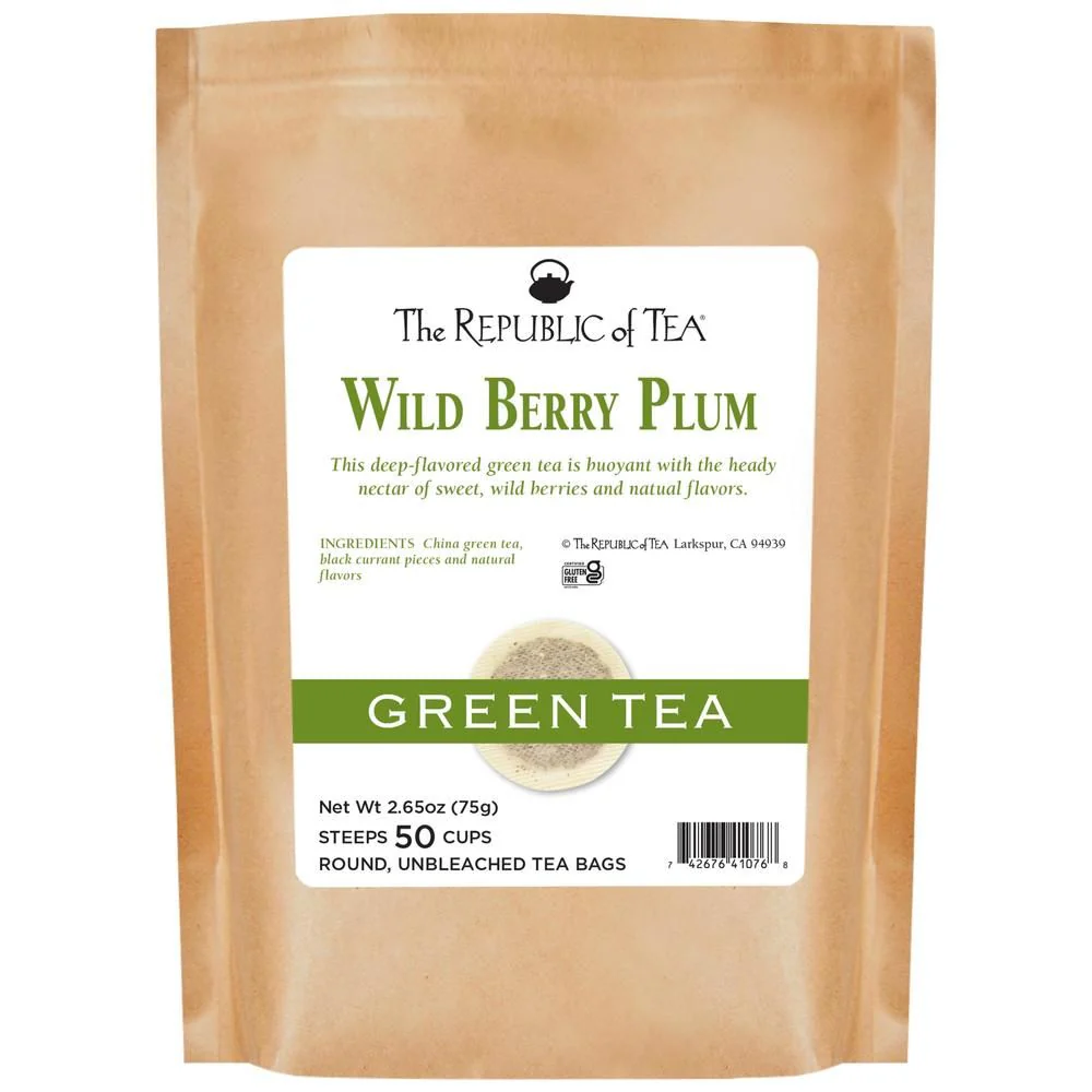 Wild Berry Plum Green Tea Bags - Image 4